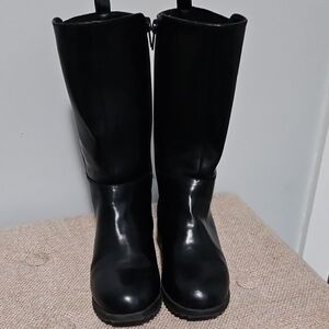 Little Girl's Black Boots